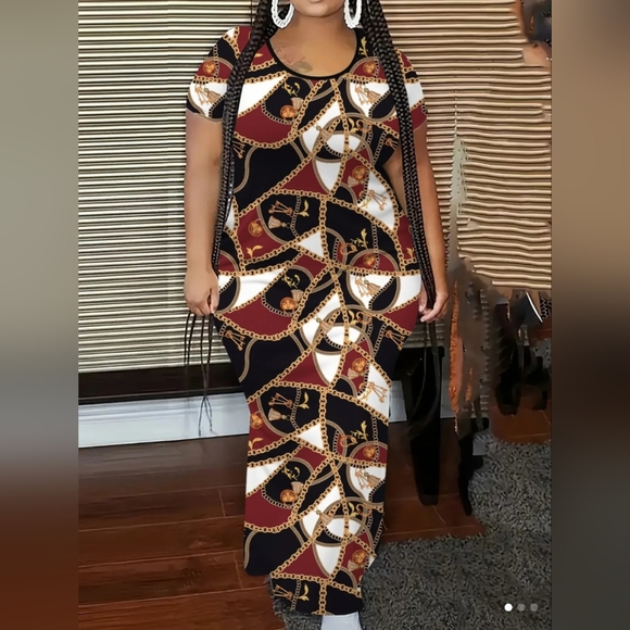 no brand Dresses & Skirts - Chic Geometric Maxi Dress